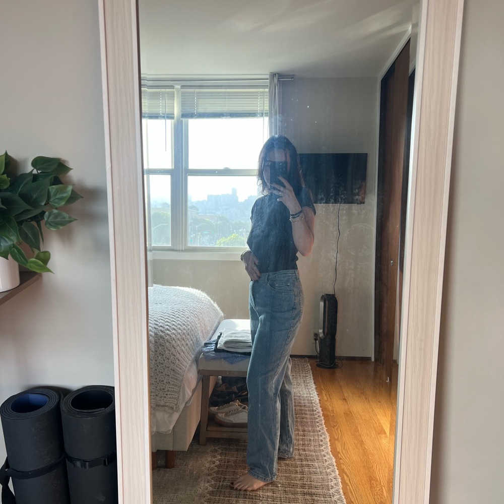 Faded Glory Light Blue Straight Leg Jeans